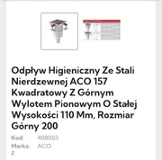 Wpust ze stali nierdzewnej. 157