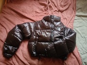 Czarna błyszcząca kurtka puchowa The North Face Nuptse 700