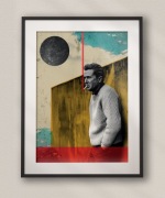 Plakat bez ramki 50x70cm - druk cyfrowy - Marek Hłasko - do biblioteki
