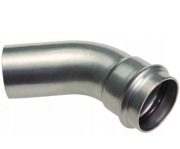 B-PRESS KOLANO 45° JEDNOKIELICHOWE 18mm STAL WĘGLOWA CONEX OCYNK