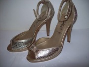 NEW LOOK ZŁOTE SANDAŁY NA SZPILCE 36 