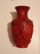 Wazon chiński laka czerwony