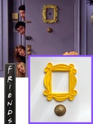 Ramka i dzwonek na drzwi w stylu Friends | Zapakowanie na prezent GRATIS