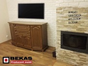 Stylowa Komoda 180` ( 2S-4D) Dąb Miodowy Rustykal Bekas Producent Mebli 