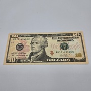 USA $10 2003A Hamilton – oryginalny banknot, stan kolekcjonerski