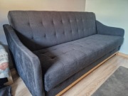 Sofa rozkładana 2 osobowa granatowa