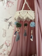 Karuzela do łóżeczka - makrama