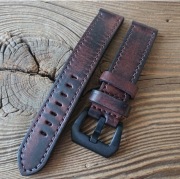 Pasek do zegarka 20 mm handmade skóra naturalna ręcznie robiony vintage 