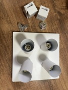 Lampa oprawa oświetleniowa sufitowa Spot 4 reflektory LED GU10 biały mat