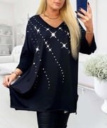 Tuniki z wiskozy oversize, duże rozmiary 