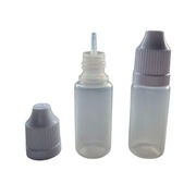 Butelka Plastikowa 10ml Kroplomierz 100szt PE-LDPE Chemia,Szczelna,Miękka 