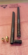 Zestaw 2xAntena Teltonika (Lte)|sma/rp-sma oryginał+adaptery Au. 4dBi