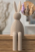 Zajączek wielkanocny dekoracyjny 3D - ozdoba figurka świąteczna