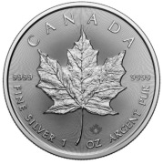 Srebrna moneta 5 DOLLARS Liść Klonu 2025 - 1 oz uncja srebro. Czytaj opis