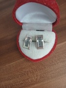 Kolczyki srebrne wkręty motyw grecki