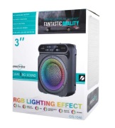 głośnik bluetooth USB, TF Card FM Radio - oświetlenie RGB