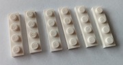  LEGO PŁYTKA 3710 1X4 BIAŁA - 6 SZTUK