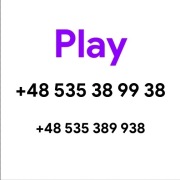 Złoty numer +48 535 38 99 38 (Play)