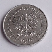 50 GROSZY 1985 - NIEDOBITA DATA  I ,, POLSKA RZECZPOSPOLITA LUDOWA,,