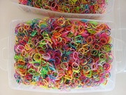 duży zestaw gumek gumki do robienia bransoletek bizuterii mix kolorow