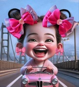 Kokardki do włosów dla dziewczynek- ręcznie robione 