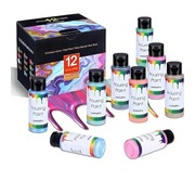 Zestaw Metalicznych Farb do Wylewania (Pouring Metallic Paint) wq