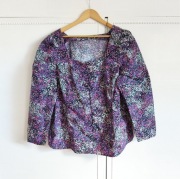 Bluzka Kappahl 46 XXL 3XL bawełna bufki dekolt plus size