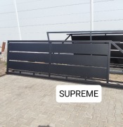 Brama przesuwna panelowa 4mx1,42m SUPREME,ocynk ogniowy+RAL, 4m, 5m