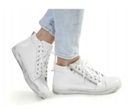 Gemini półbuty skórzane białe 40