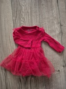 So Cute body prążek czerwone tiulowa spódniczka 68 