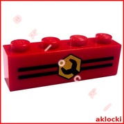 LEGO 3010px6 KLOCEK 1x4 Auto Naprawa nadruk KLUCZ