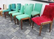 Krzesła PRL Aga klasyczne 10 szt