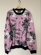 Versace Bluza Różowa Barokowy styl XXXL Luxury Streetwear