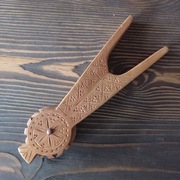 Antyczny dziadek do orzechów vintagr, skandynawia