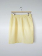 Elegancka żółta krótka spódnica vintage wyższy stan Marca 40 L