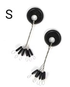 Stopery wędkarskie podłóżne, rozm S - 1 zestaw = 12 sztuk 