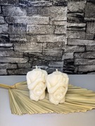 Świeca sojowa dekoracyjna „Love” męski tors bez zapachu handmade