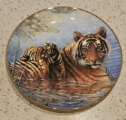 ROYAL DOULTON Talerz ozdobny porcelanowy seria zwierzęta TYGRYSY 