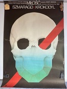 Miłość, Szmaragd i krokodyl. Oryginalny plakat filmowy. J. Erol