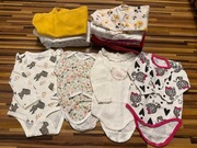 Zestaw body dziewczęcych z długim rękawem – rozmiar 62–68 | 19 szt.