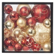 Nowe bombki choinkowe czerwono-złote 25 sztuk 