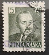 Znaczek Fi 519, przedruk groszy. Kasowany.