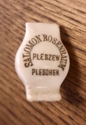 SKŁAD PIWA PLESZEW Bier-Depot Selters Fabrik Pleschen - porcelanka judaika