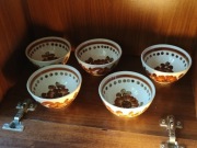 Miski Włocławek fajans z okresu PRL 5 sztuk
