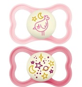 Mam Supreme nuit zestaw 2 smoczków silikonowych dla niemowląt