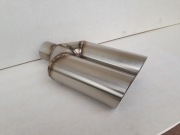 Y-PIPE Podwójna końcówka wydechu 2x60 mm