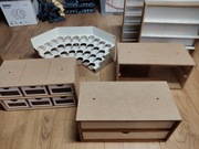 Zestaw modułowych szafek modelarskich Hobby Zone 6 sztuk