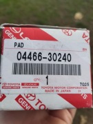04466-30240 KLOCKI HAMULCOWE TOYOTA ORYGINAŁ