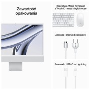 Komputer All-in-One APPLE iMac 24 Retina 4.5K M3/8GB/256GB Srebrny