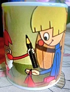 Nowy kubek Ceramiczny Zaczarowany ołówek prezent dla fana bajek PRL 